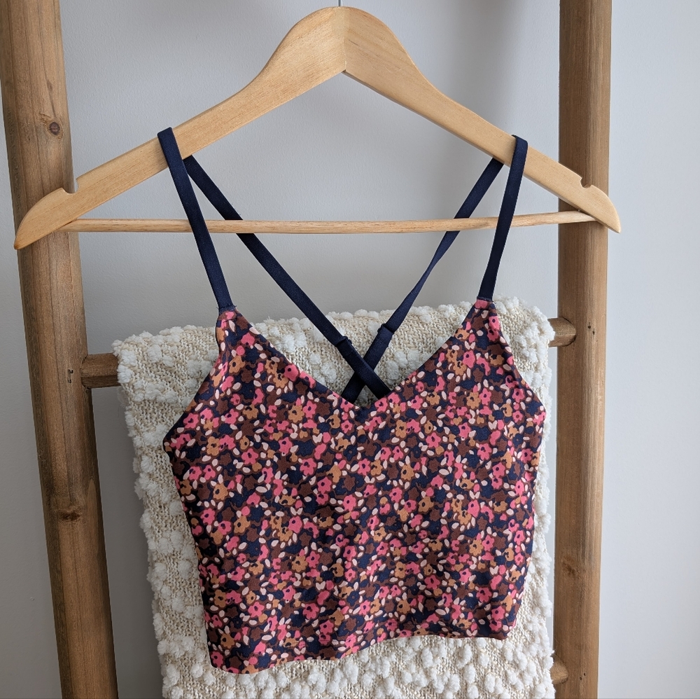 Offline By Aerie Floral Print Workout Top